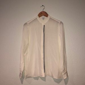 Cuyana Silk Ivory Blouse